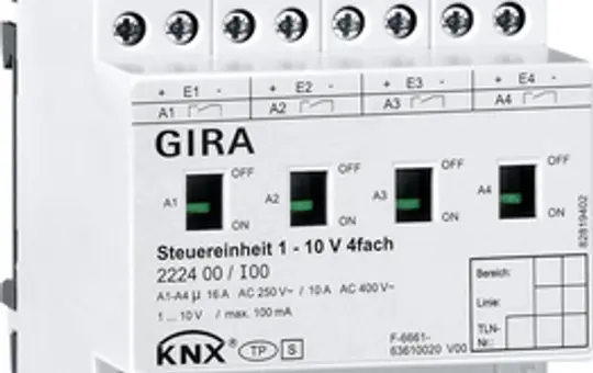 GIRA 222400 Dimmaktor 1-10 V 4-fach