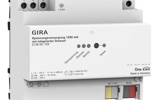 GIRA 213800 KNX-Busspannungsversorgung 1280 mA