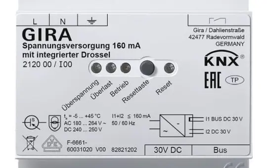 GIRA 212000 KNX-Busspannungsversorgung 160 mA