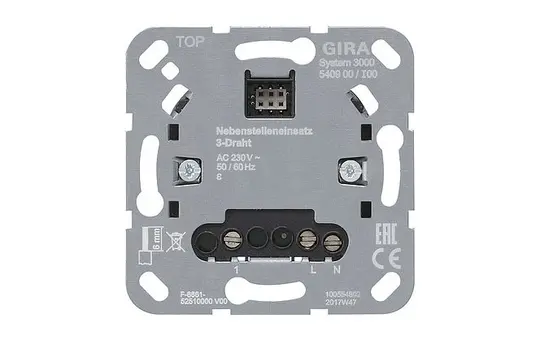 GIRA 540900 Nebenstelleneinsatz System 3000 3-Draht