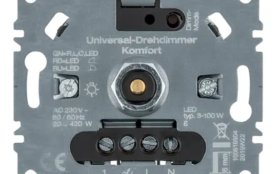 BERKER 296110 Drehdimmer RLC, LED, 3-100 W