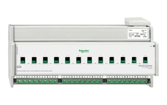 SCHNEIDER MTN648495 KNX-Schaltaktor 12-fach mit Stromerkennung