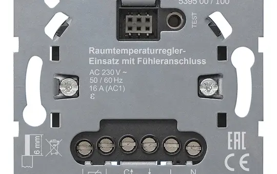 GIRA 539500 Raumtemperaturregler System 3000 230 V, Fühleranschluss