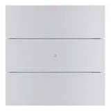 BERKER 75163594 KNX-Tastsensor B.IQ 3-fach, Komfort | aluminium eloxiert