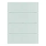 BERKER 75164590 KNX-Tastsensor B.IQ 4-fach, Komfort | glas polarweiß