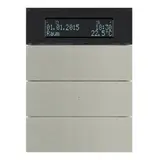 BERKER 75663593 KNX-Temperaturregler B.IQ 3-fach | edelstahl gebürstet