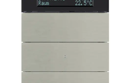 BERKER 75663593 KNX-Temperaturregler B.IQ 3-fach | edelstahl gebürstet