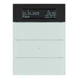 BERKER 75663590 KNX-Temperaturregler B.IQ 3-fach | glas polarweiß