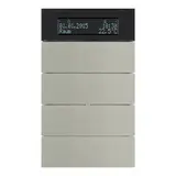 BERKER 75664593 KNX-Temperaturregler B.IQ 4-fach | edelstahl gebürstet