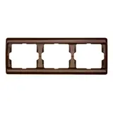BERKER 13730001 Abdeckrahmen Arsys 3-fach, waagerecht | braun glänzend