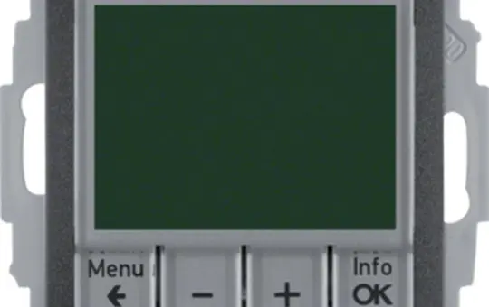 BERKER 20441606 Raumtemperaturregler S.1/B.3/B.7 Schließer, 230 V, gr. Display, Zeitprogramme | anthrazit matt