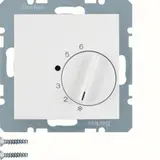 BERKER 20261909 Raumtemperaturregler S.1/B.3/B.7 Wechsler, 230 V | polarweiß matt