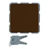 BERKER 476301 SCHUKO-Steckdose wg UP IP44 Klappdeckel, Schloss, gleiche Schließungen | braun glänzend