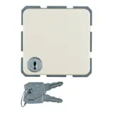 BERKER 4763 SCHUKO-Steckdose wg UP IP44 Klappdeckel, Schloss, gleiche Schließungen | weiß glänzend