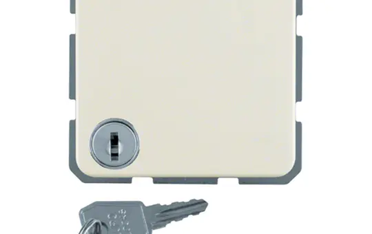 BERKER 4763 SCHUKO-Steckdose wg UP IP44 Klappdeckel, Schloss, gleiche Schließungen | weiß glänzend