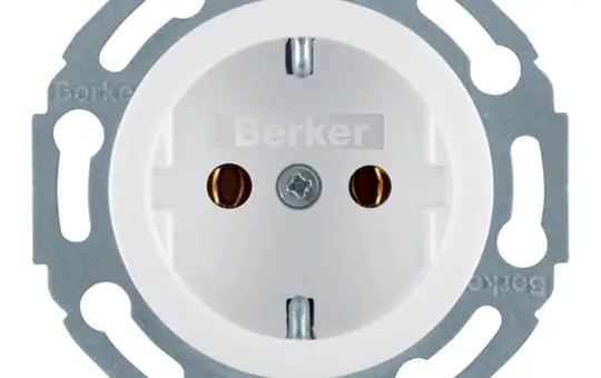 BERKER 474520 SCHUKO-Steckdose 1930 Standard | polarweiß glänzend