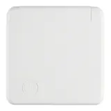 BERKER 421109 SCHUKO-Steckdose komplett wg UP IP44 Klappdeckel, Einzelmontage | polarweiß glänzend