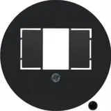 BERKER 104001 Telefonabdeckung Serie 1930 Standard | schwarz glänzend