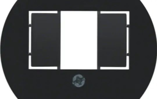 BERKER 104001 Telefonabdeckung Serie 1930 Standard | schwarz glänzend