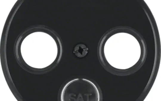 BERKER 12032045 Antennenabdeckung 1930 2/3-fach | schwarz glänzend