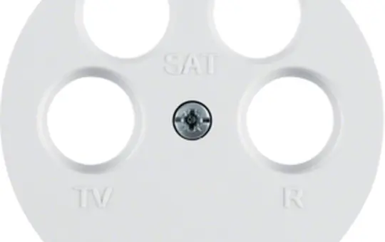 BERKER 14842089 Antennenabdeckung 1930 4-fach | polarweiß glänzend