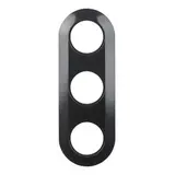 BERKER 138131 Abdeckrahmen 1930 3-fach | schwarz glänzend