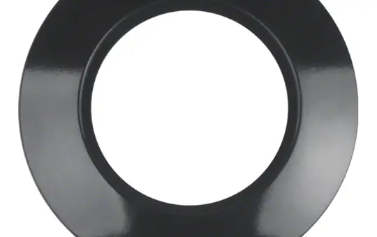 BERKER 138141 Abdeckrahmen 1930 Außenteil | schwarz glänzend