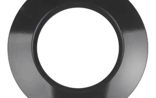 BERKER 138151 Abdeckrahmen 1930 Mittelteil | schwarz glänzend