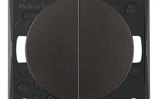 BERKER 936752501 Wipptaster Integro Flow 2 Schließer | braun matt