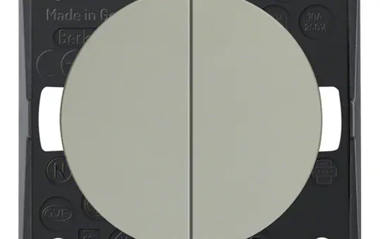 BERKER 936752568 Wipptaster Integro Flow 2 Schließer | chrom matt