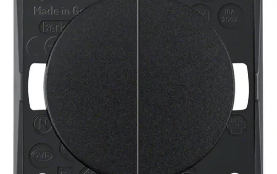 BERKER 936752510 Wipptaster Integro Flow 2 Schließer | schwarz glänzend