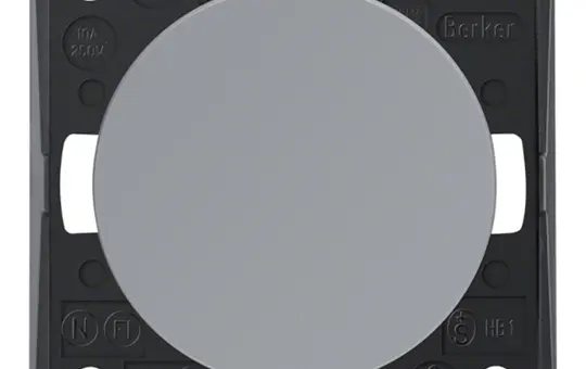 BERKER 936712507 Wipptaster Integro Flow Schließer | grau glänzend