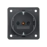 BERKER 941952505 SCHUKO-Steckdose Integro Flow Berührungsschutz, Schraubklemmen | anthrazit matt