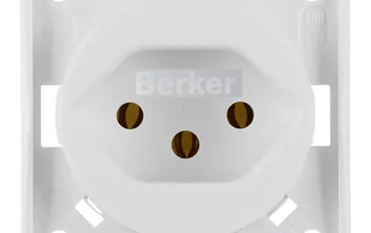 BERKER 962492502 internationale Steckdose Integro Flow CH, Typ 13 | polarweiß matt