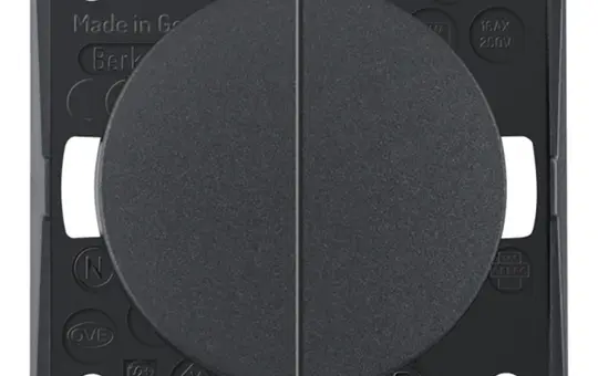 BERKER 936552505 Wippschalter Integro Flow Serienschalter | anthrazit matt