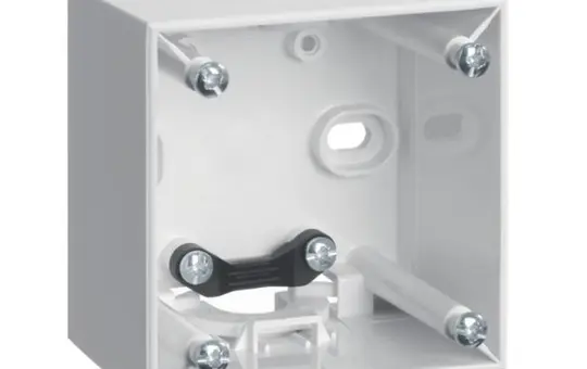 BERKER 911512519 Aufputzgehäuse Integro Flow 1-fach, hoch | polarweiß glänzend