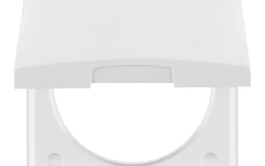 BERKER 918282509 Abdeckrahmen Integro Flow 1-fach mit Klappdeckel | polarweiß glänzend