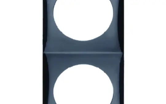 BERKER 918262510 Abdeckrahmen Integro Flow 2-fach | schwarz glänzend