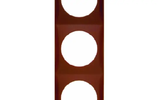 BERKER 918192511 Abdeckrahmen Integro Flow 3-fach | braun matt