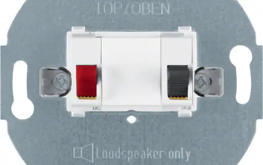 BERKER 457209 Lautsprecheranschlussdose Serie 1930 1-fach | polarweiß