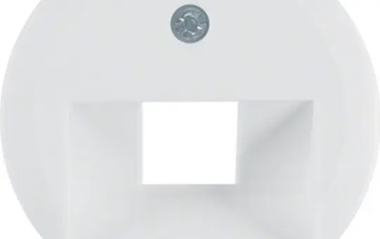 BERKER 1407 Netzwerkabdeckung Serie 1930 1-fach | polarweiß glänzend