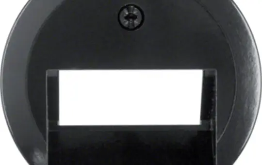 BERKER 140901 Netzwerkabdeckung Serie 1930 2-fach | schwarz glänzend