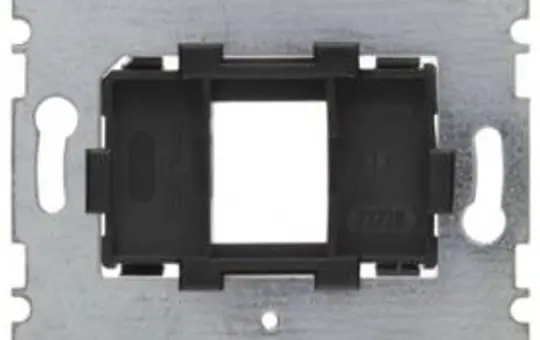 BERKER 454201 Tragplatte für Modular-Jack 1-fach | schwarz