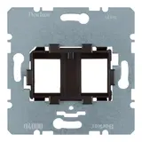 BERKER 454107 Tragplatte für Modular-Jack 2-fach | braun