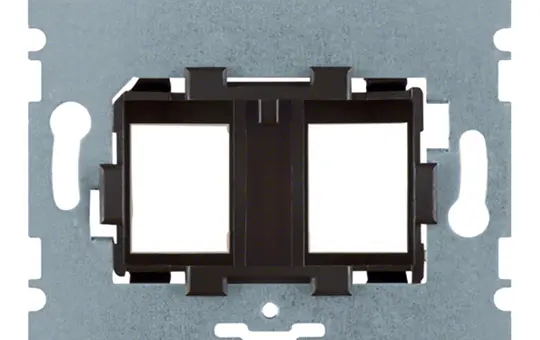BERKER 454107 Tragplatte für Modular-Jack 2-fach | braun