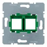 BERKER 454104 Tragplatte für Modular-Jack 2-fach | grün