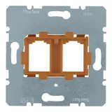 BERKER 454109 Tragplatte für Modular-Jack 2-fach | orange