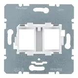BERKER 454105 Tragplatte für Modular-Jack 2-fach | weiß