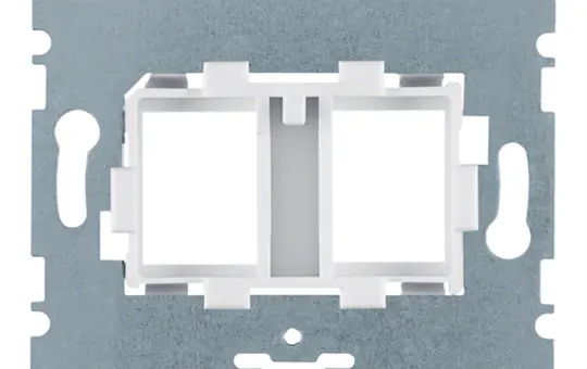 BERKER 454105 Tragplatte für Modular-Jack 2-fach | weiß