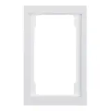 BERKER 13097009 Abdeckrahmen K.1 2-fach ohne Mittelsteg | polarweiß glänzend